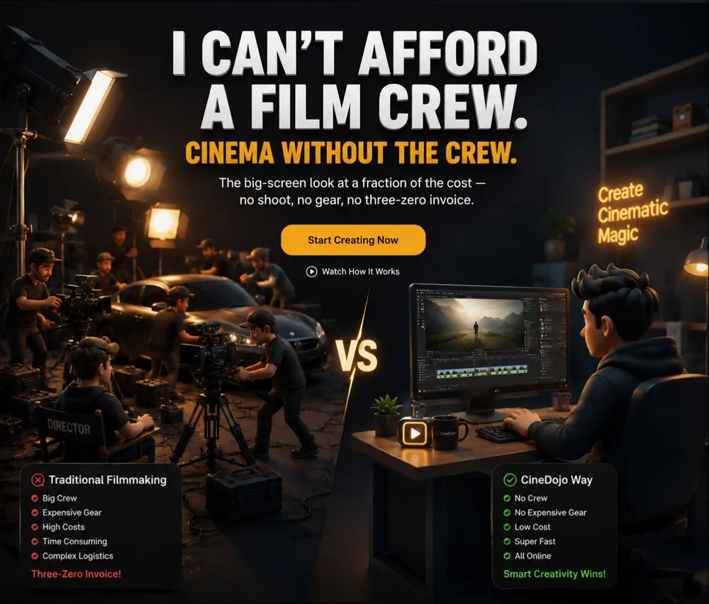I can't afford a film crew — Spilanth Studio delivers cinema without the crew at a fraction of the cost